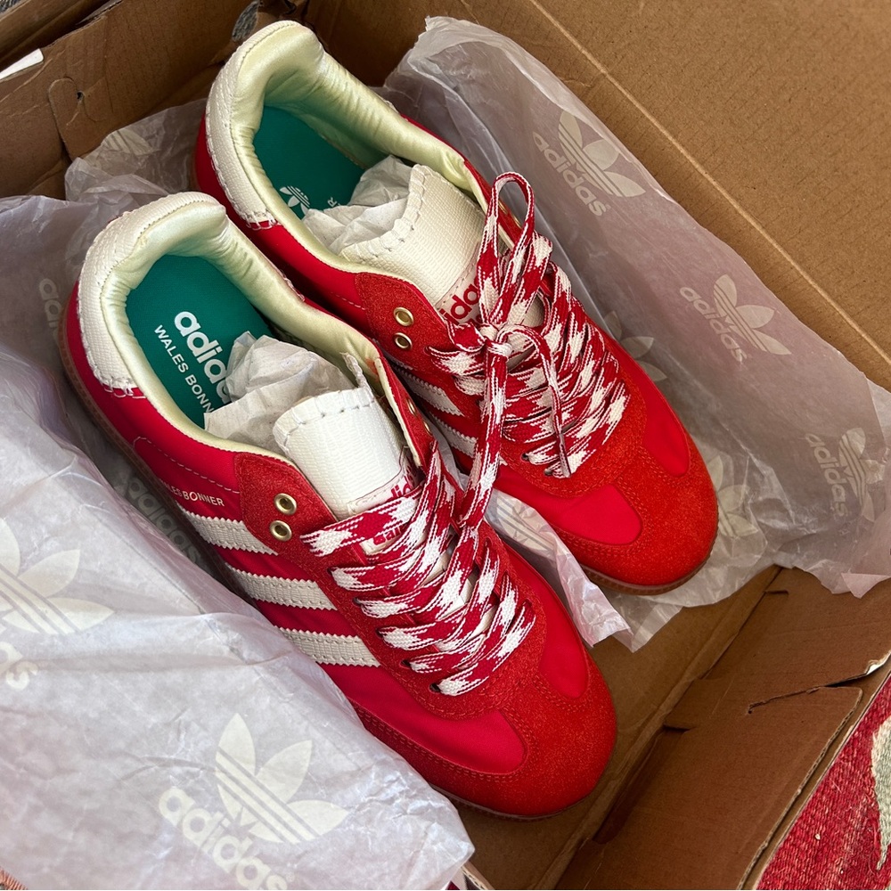 Red and White Sneaker